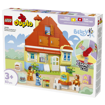 LEGO 10459 DUPLO Bluey Blueys Familienhaus mit Memory-Spiel