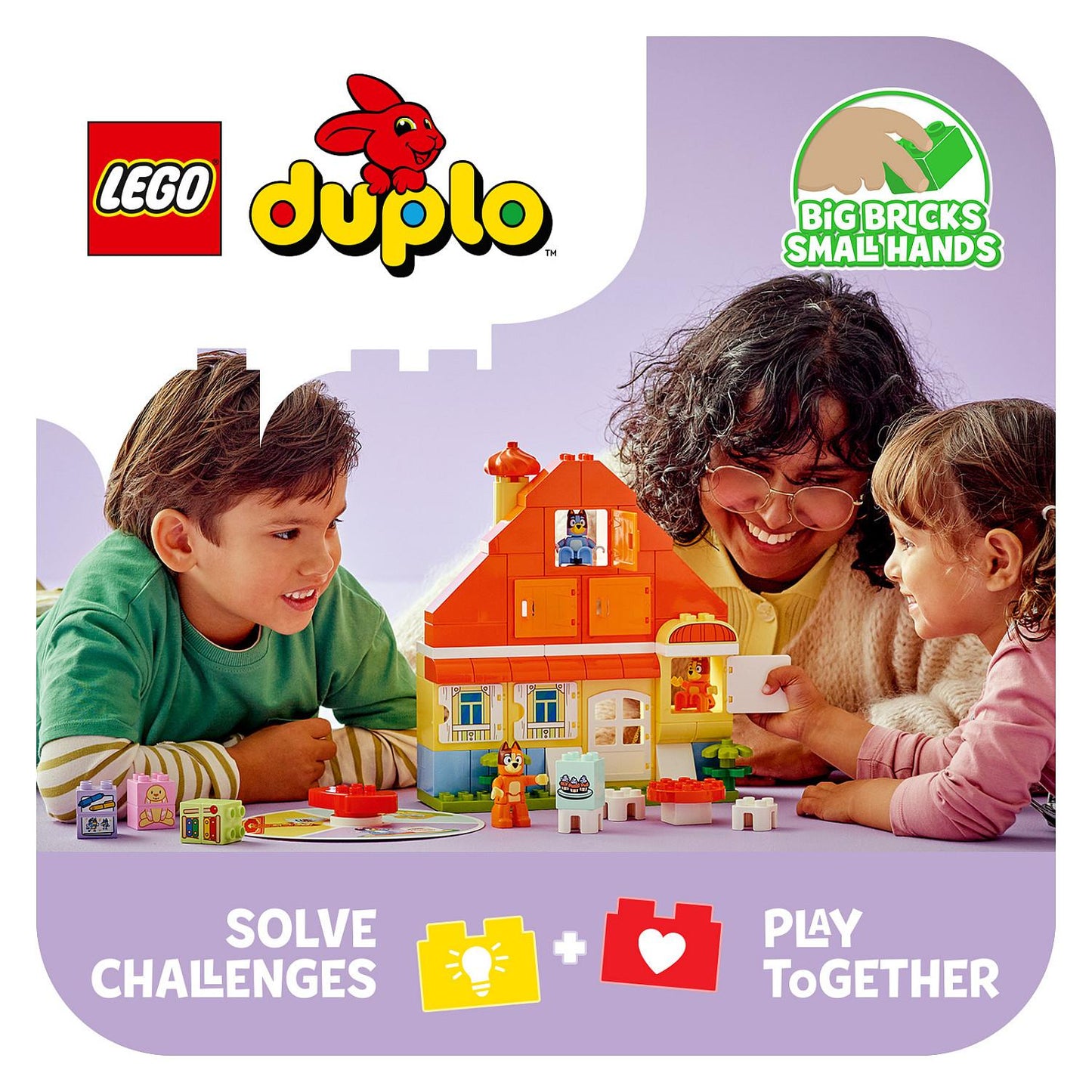 LEGO 10459 DUPLO Bluey Blueys Familienhaus mit Memory-Spiel