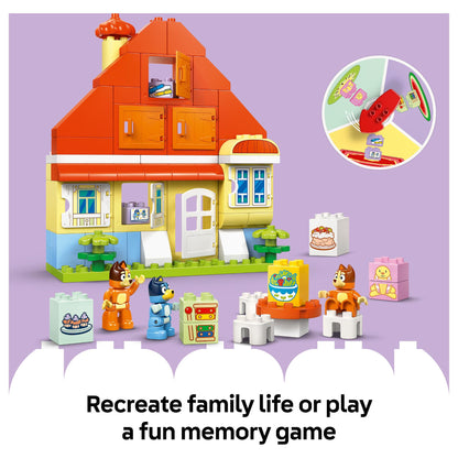 LEGO 10459 DUPLO Bluey Blueys Familienhaus mit Memory-Spiel