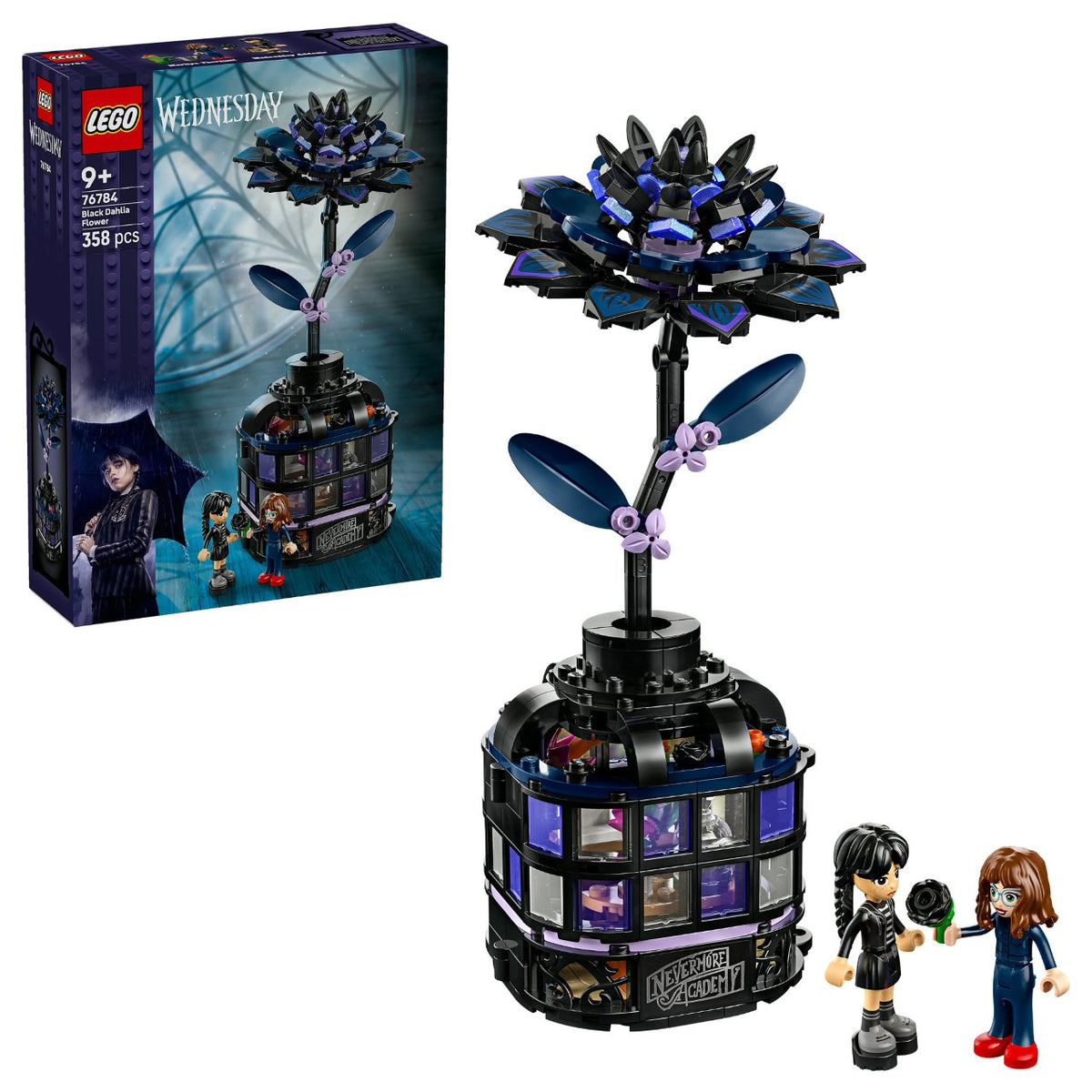 LEGO 76784 Wednesday Schwarze Dahlie
