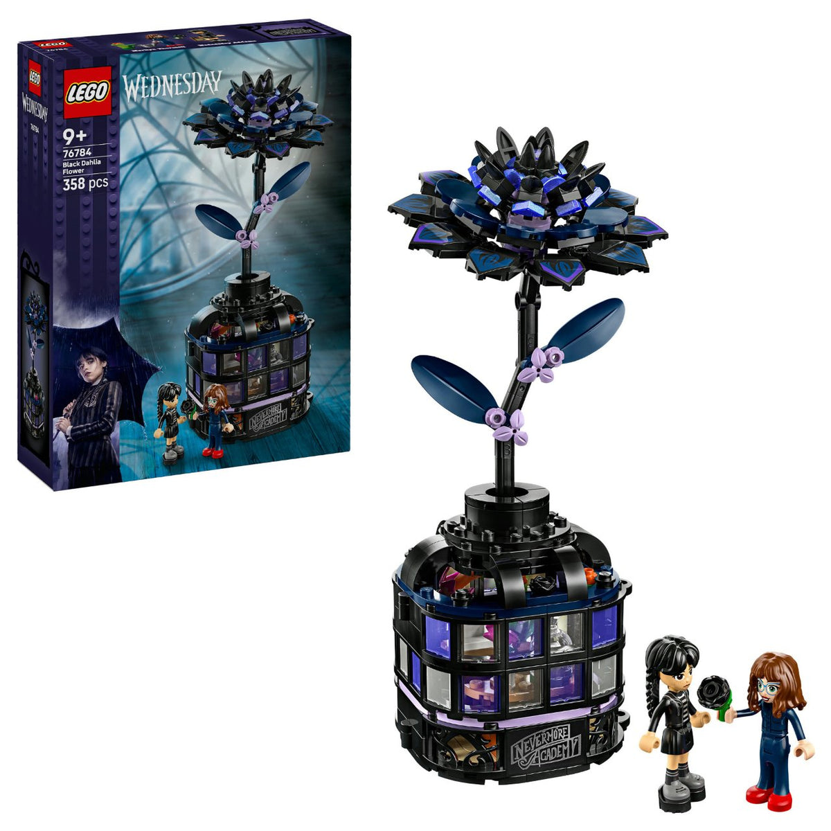 LEGO 76784 Wednesday Schwarze Dahlie