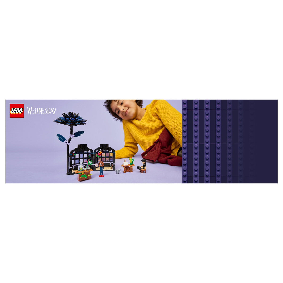 LEGO 76784 Wednesday Schwarze Dahlie