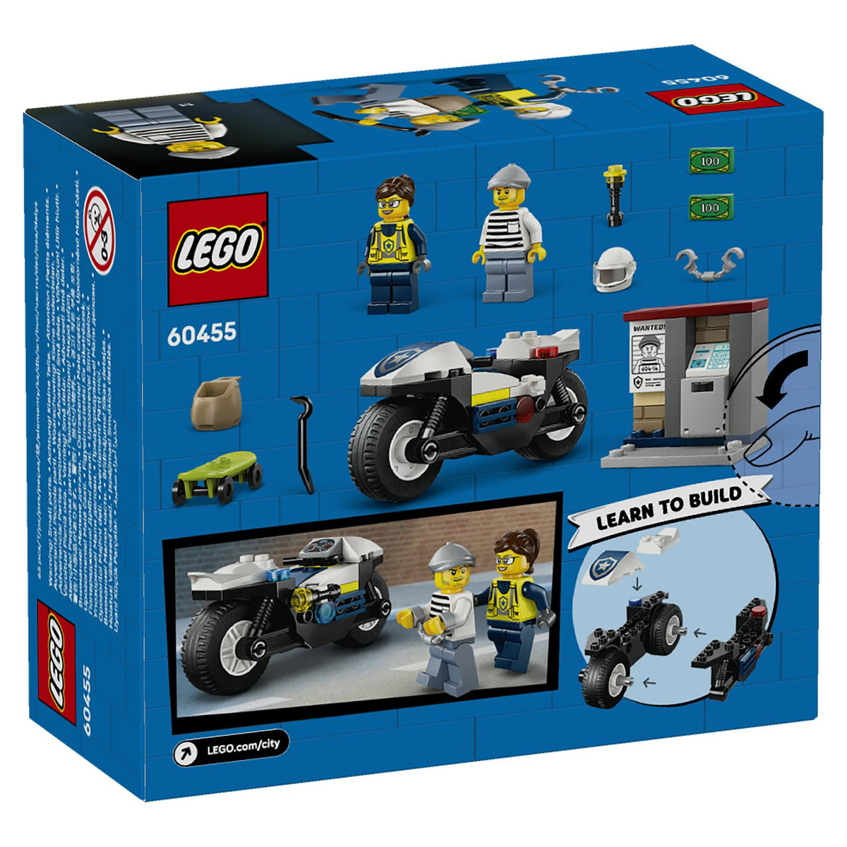 LEGO 60455 City Verfolgungsjagd mit dem Polizeimotorrad