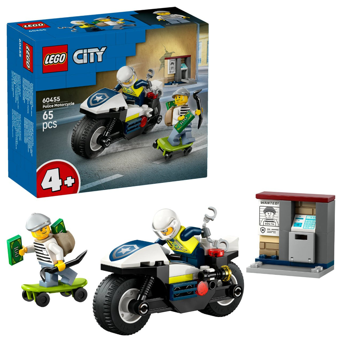 LEGO 60455 City Verfolgungsjagd mit dem Polizeimotorrad