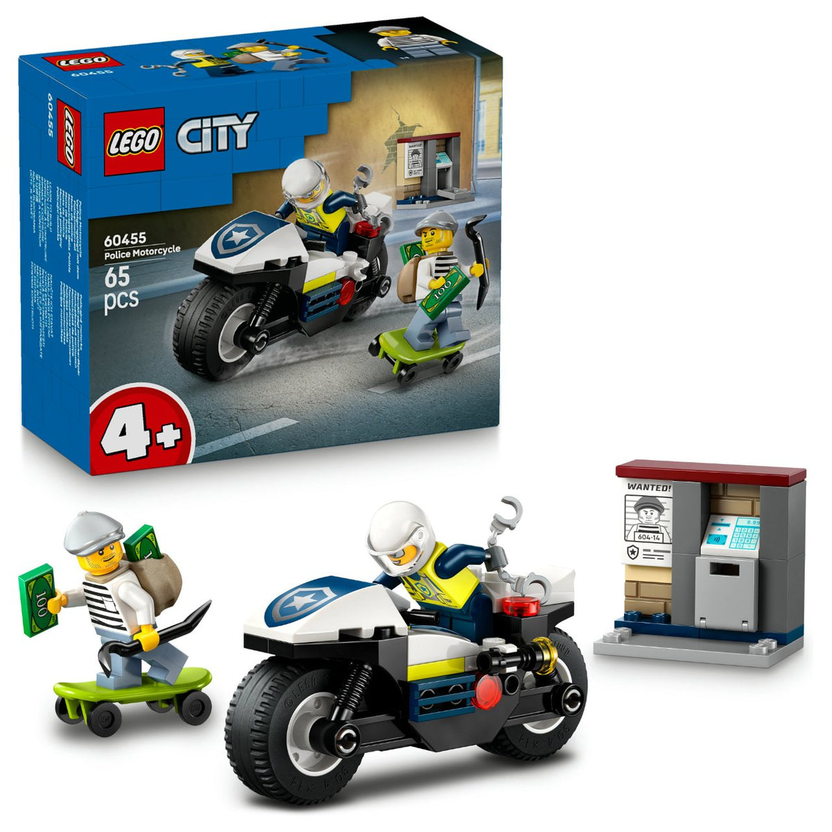 LEGO 60455 City Verfolgungsjagd mit dem Polizeimotorrad