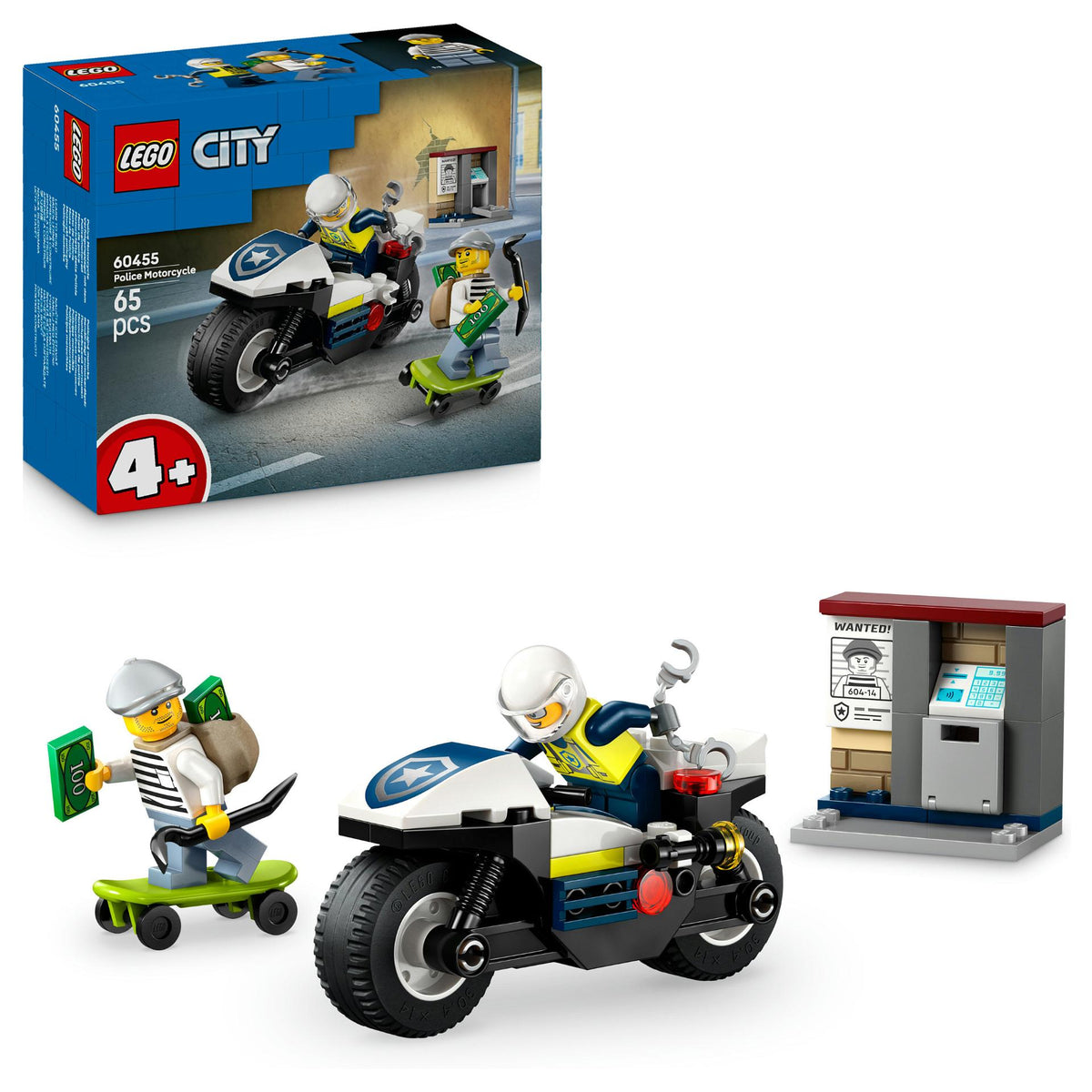 LEGO 60455 City Verfolgungsjagd mit dem Polizeimotorrad