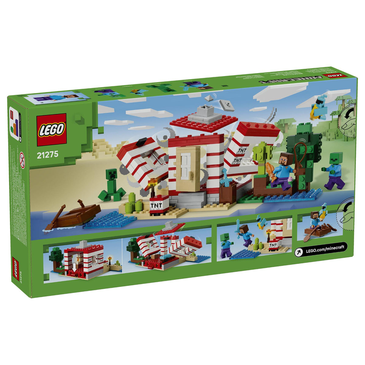 LEGO 21275 Minecraft Das TNT-Dschungelhaus