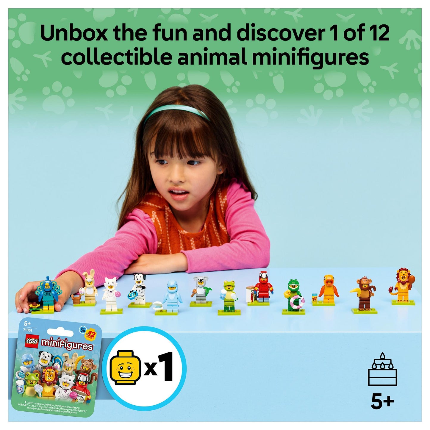 LEGO Minifiguren 71051 Tiere Serie 28