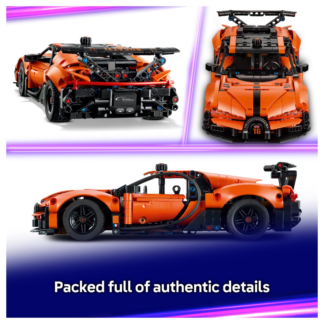 LEGO Technic 42222 Bugatti Chiron Pur Sport Hypercar