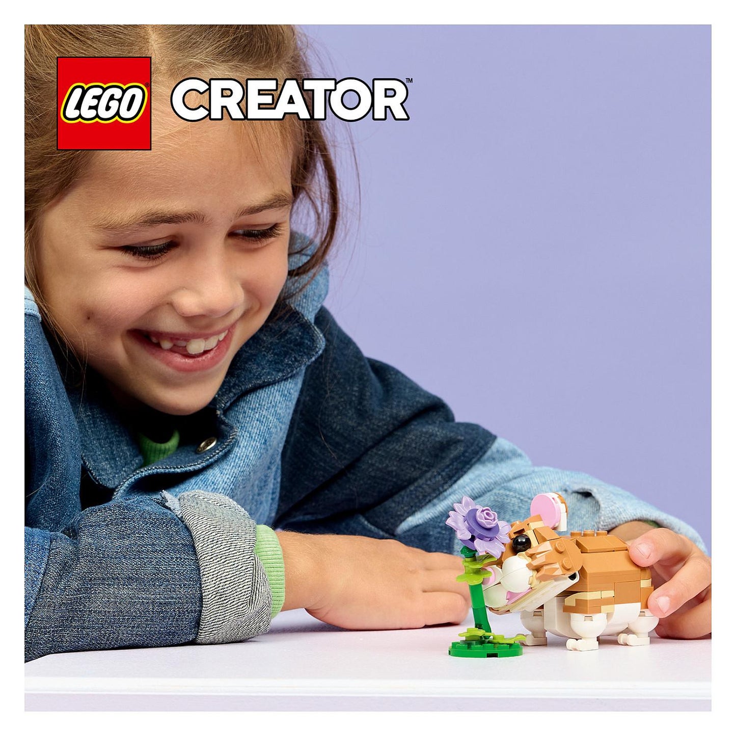 LEGO 31376 Creator 3-in-1 Niedlicher Hamster mit Blume
