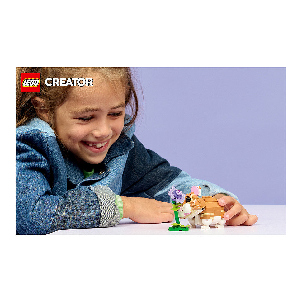 LEGO 31376 Creator 3-in-1 Niedlicher Hamster mit Blume