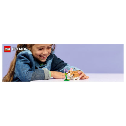 LEGO 31376 Creator 3-in-1 Niedlicher Hamster mit Blume