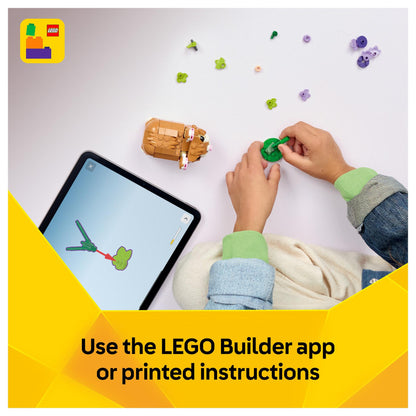 LEGO 31376 Creator 3-in-1 Niedlicher Hamster mit Blume