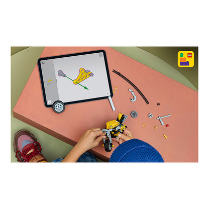 LEGO 42225 Technic Gelbes Motorrad