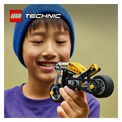 LEGO 42225 Technic Gelbes Motorrad