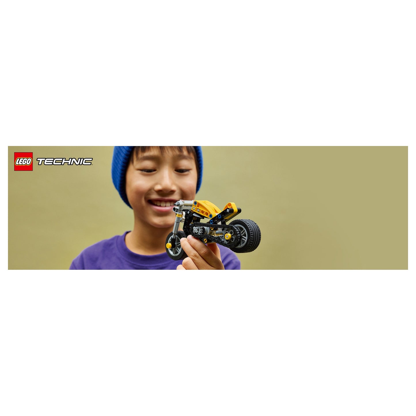 LEGO 42225 Technic Gelbes Motorrad
