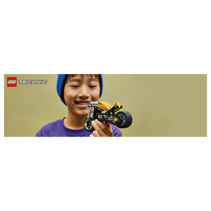 LEGO 42225 Technic Gelbes Motorrad