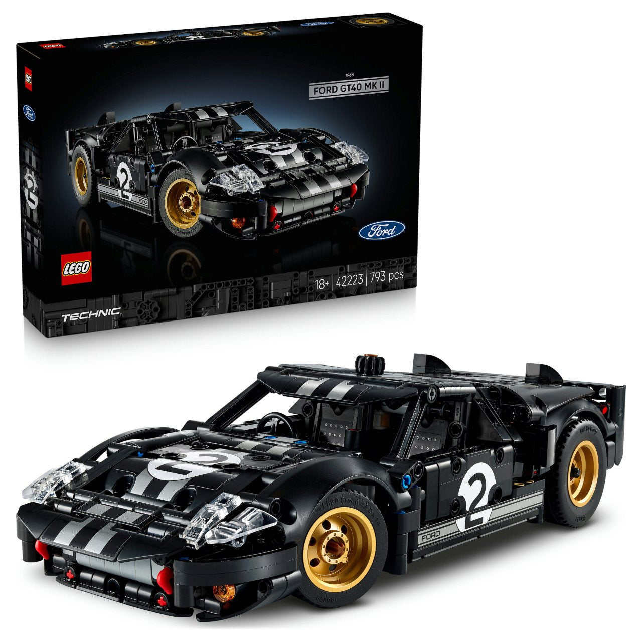LEGO 42223 Technic 1966 Ford GT40 MKII Rennwagen