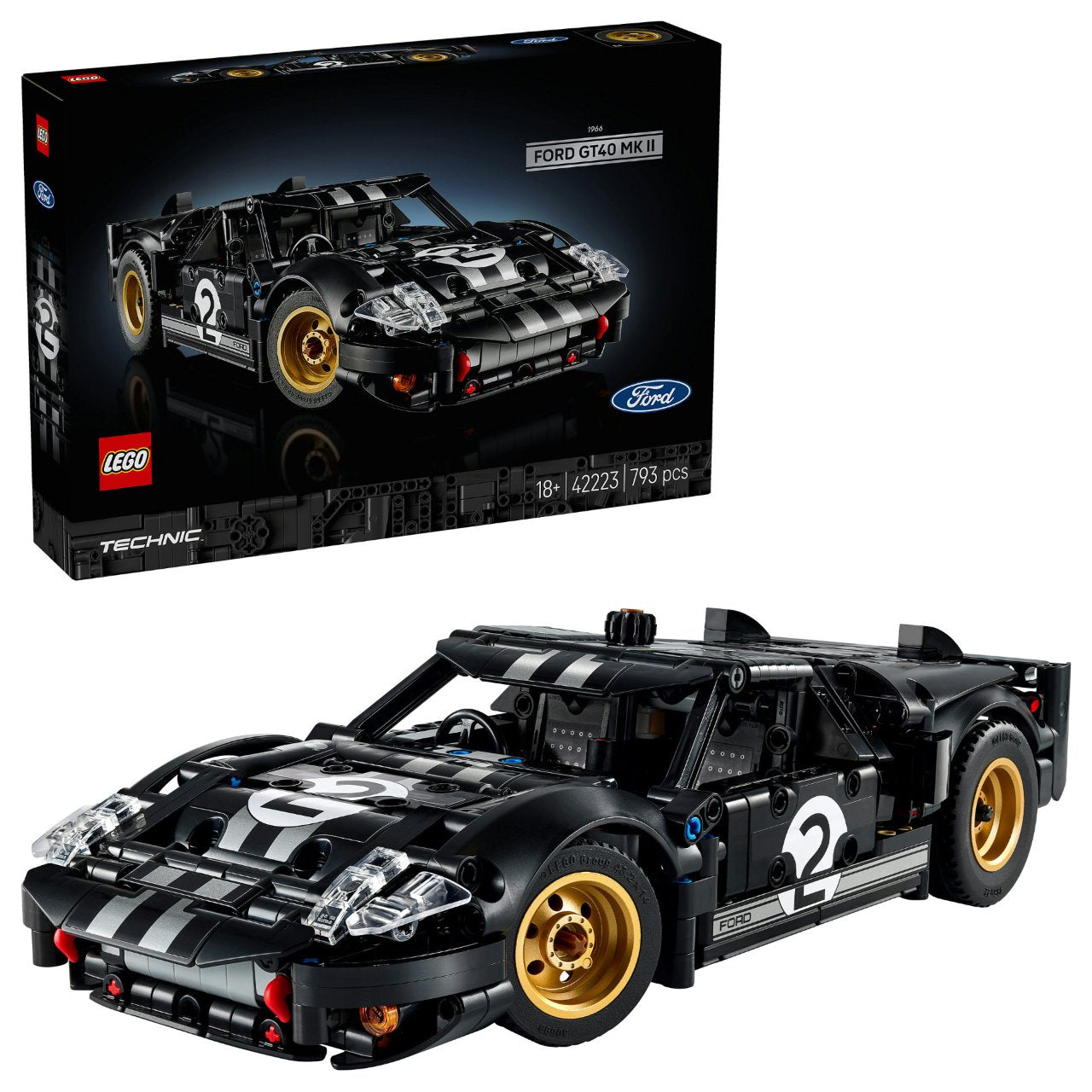 LEGO 42223 Technic 1966 Ford GT40 MKII Rennwagen