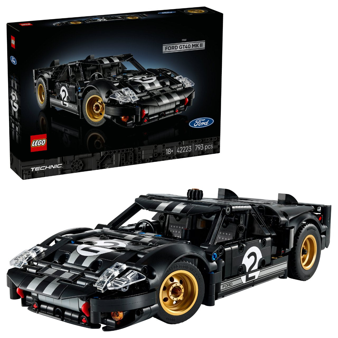 LEGO 42223 Technic 1966 Ford GT40 MKII Rennwagen