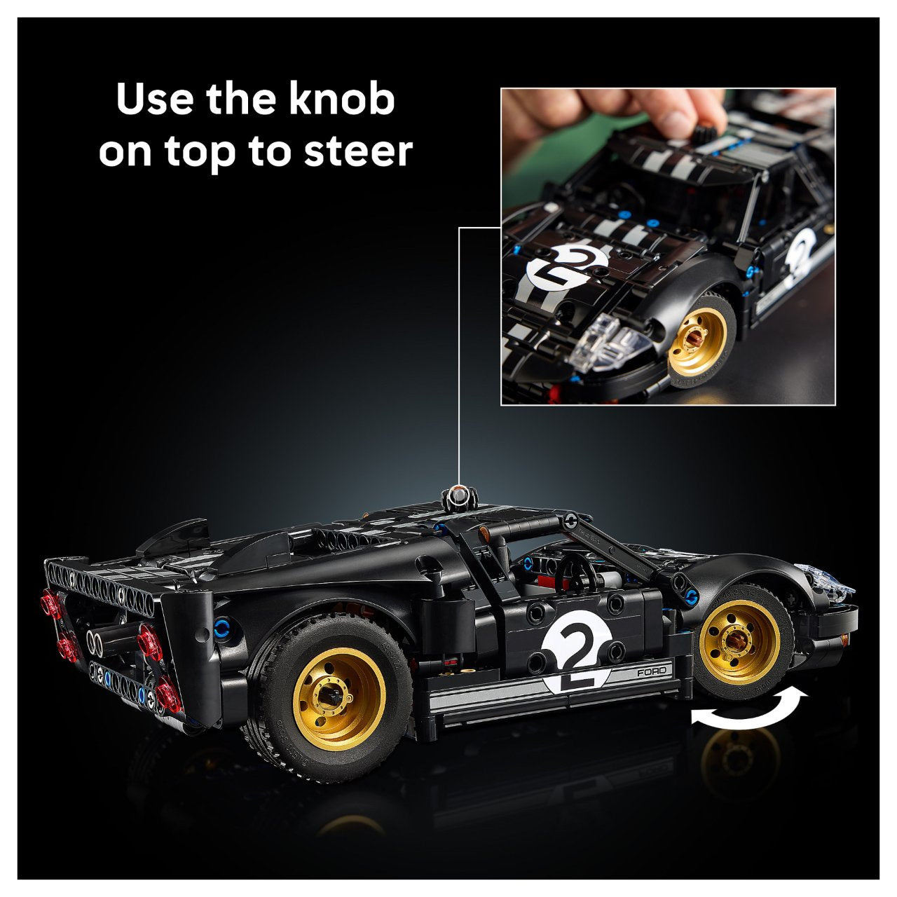 LEGO 42223 Technic 1966 Ford GT40 MKII Rennwagen