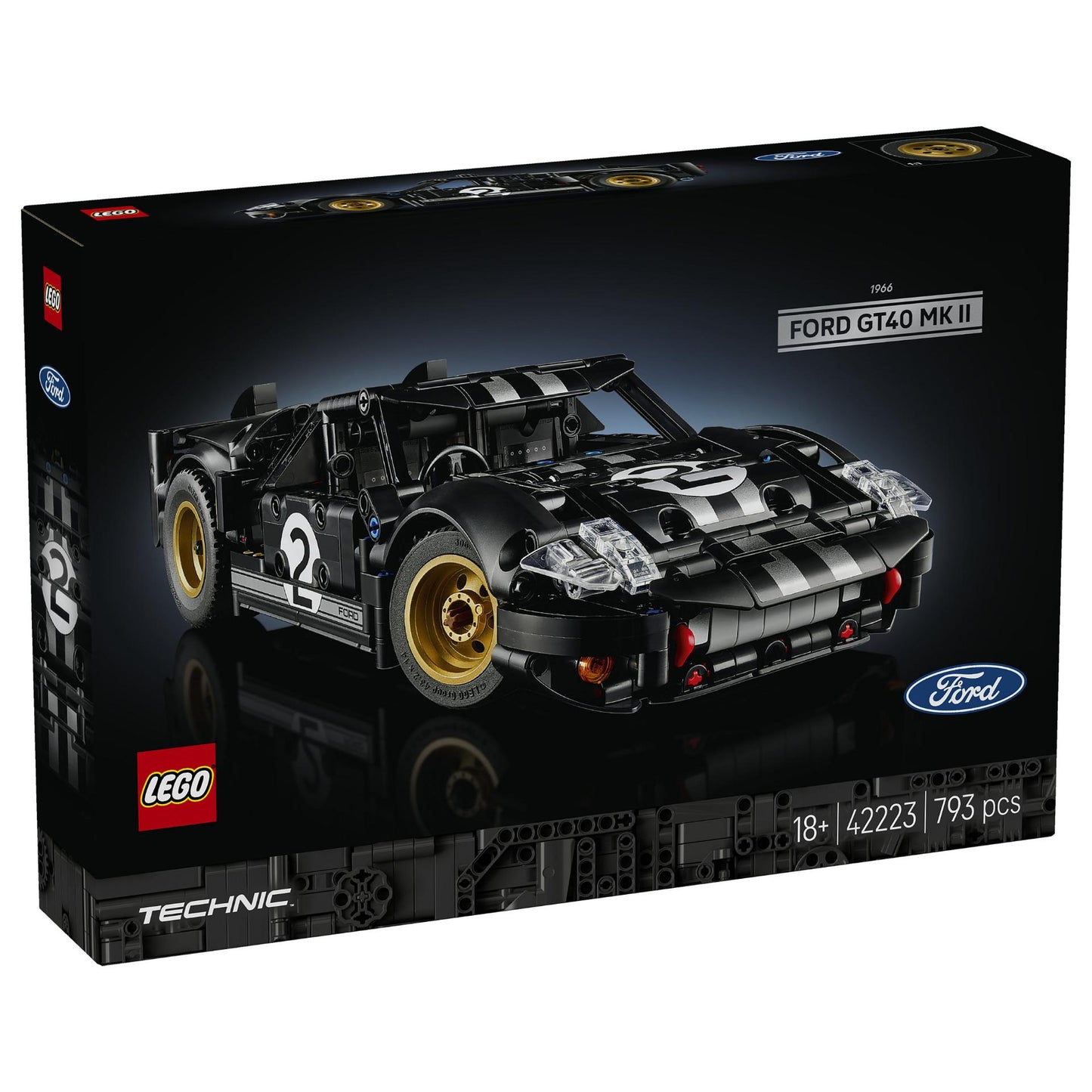 LEGO 42223 Technic 1966 Ford GT40 MKII Rennwagen