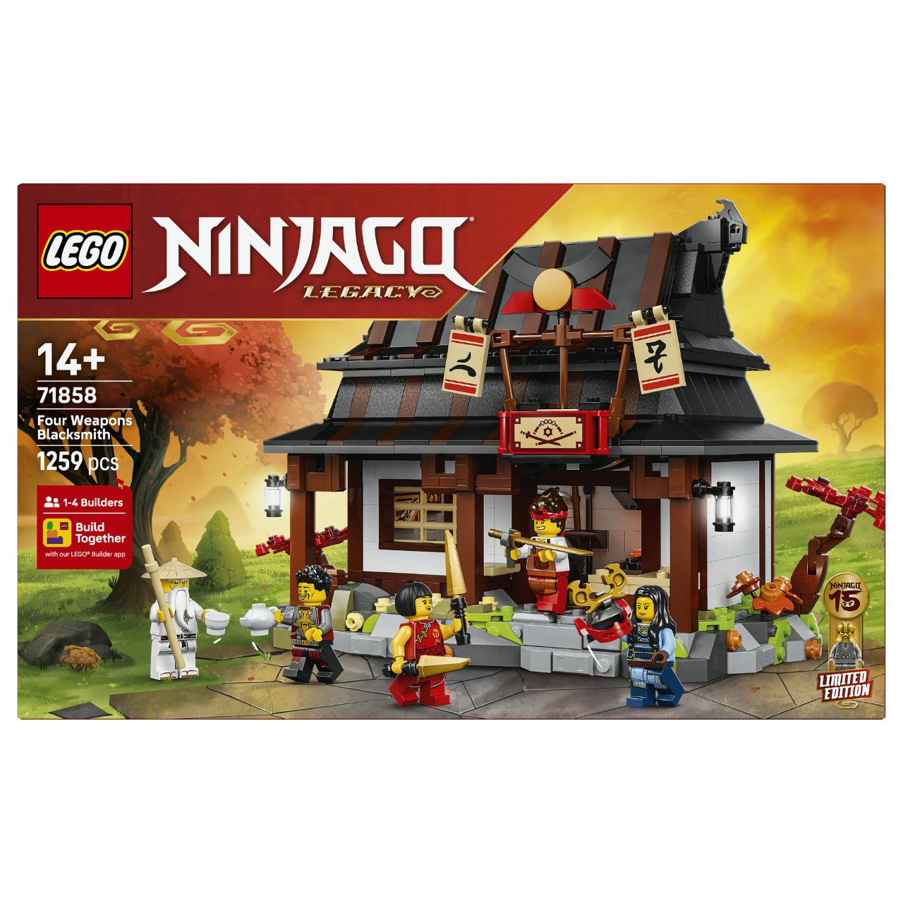 LEGO 71858 Ninjago 15-jhriges Jubilum der Vier-Waffen-Schmied