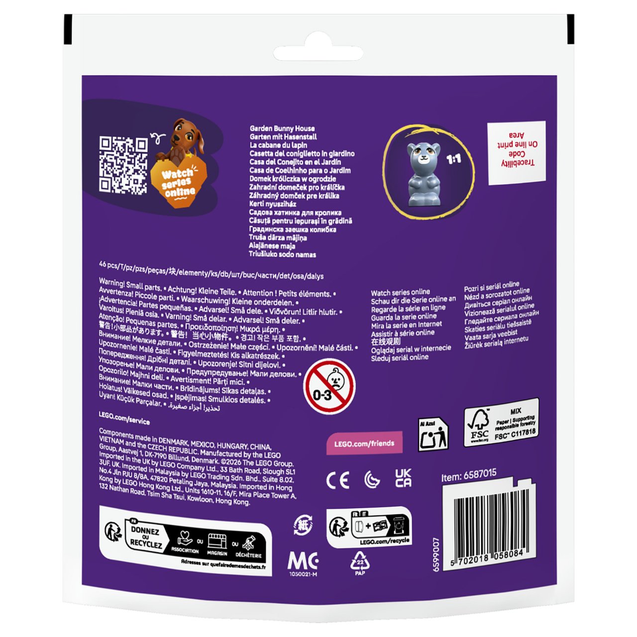 LEGO 30722 Friends Garten mit Hasenstall (Polybag)