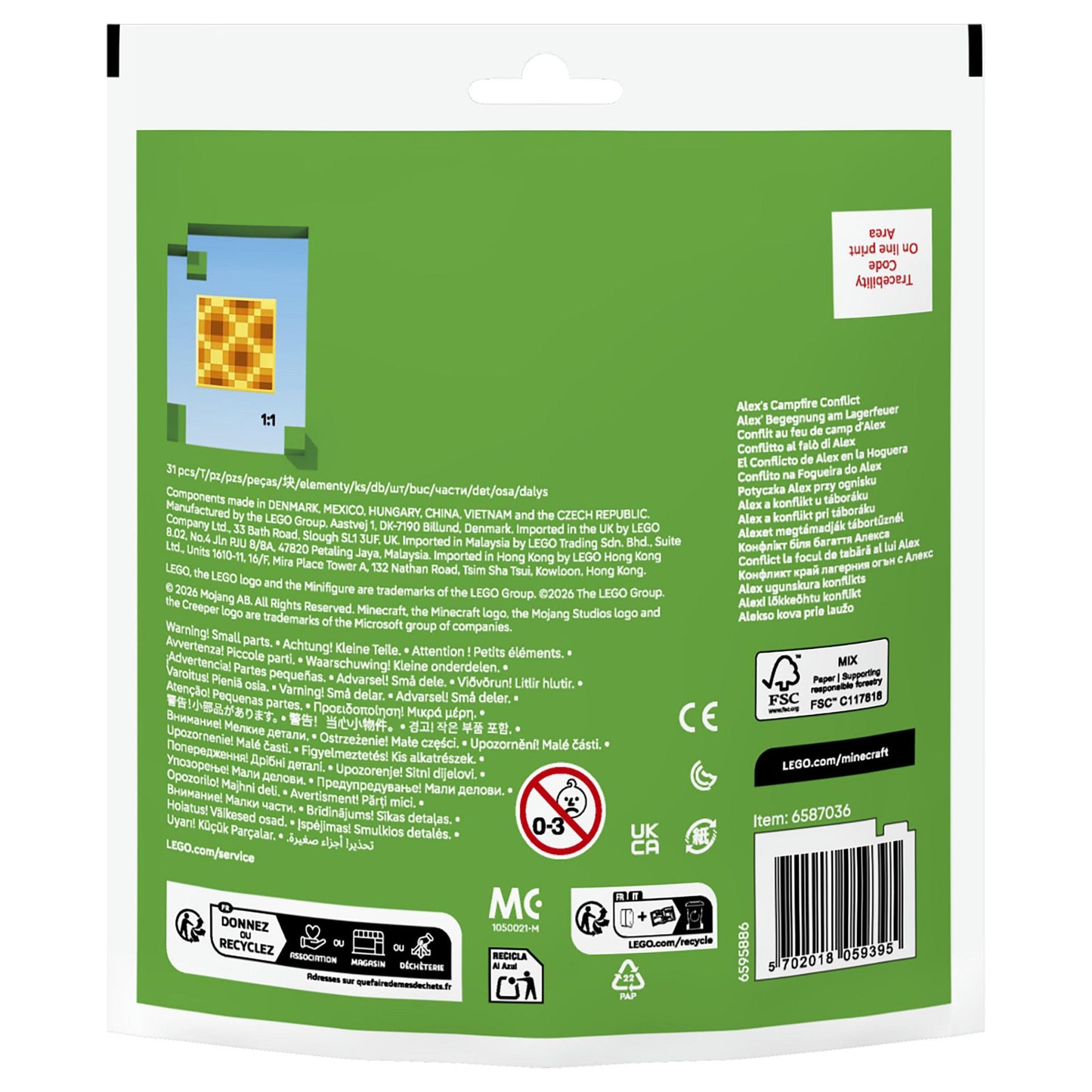 LEGO 30732 Minecraft Alex? Begegnung am Lagerfeuer (Polybag)