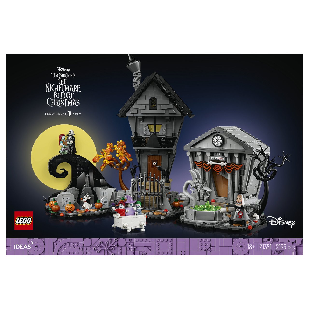 LEGO Ideas 21351 Tim Burtons Film Nightmare Before Christmas
