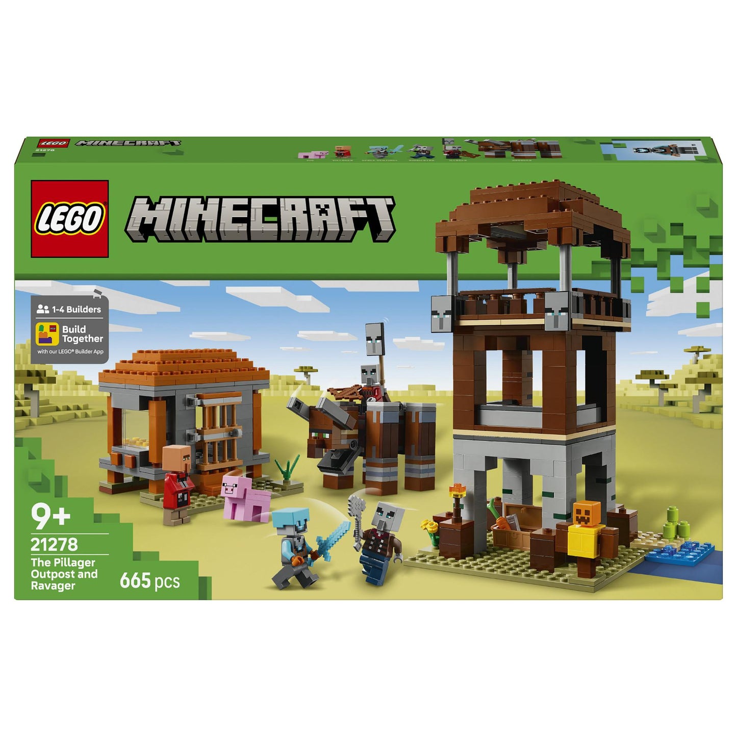LEGO 21278 Minecraft Ein Verwster am Plnderer-Auenposten