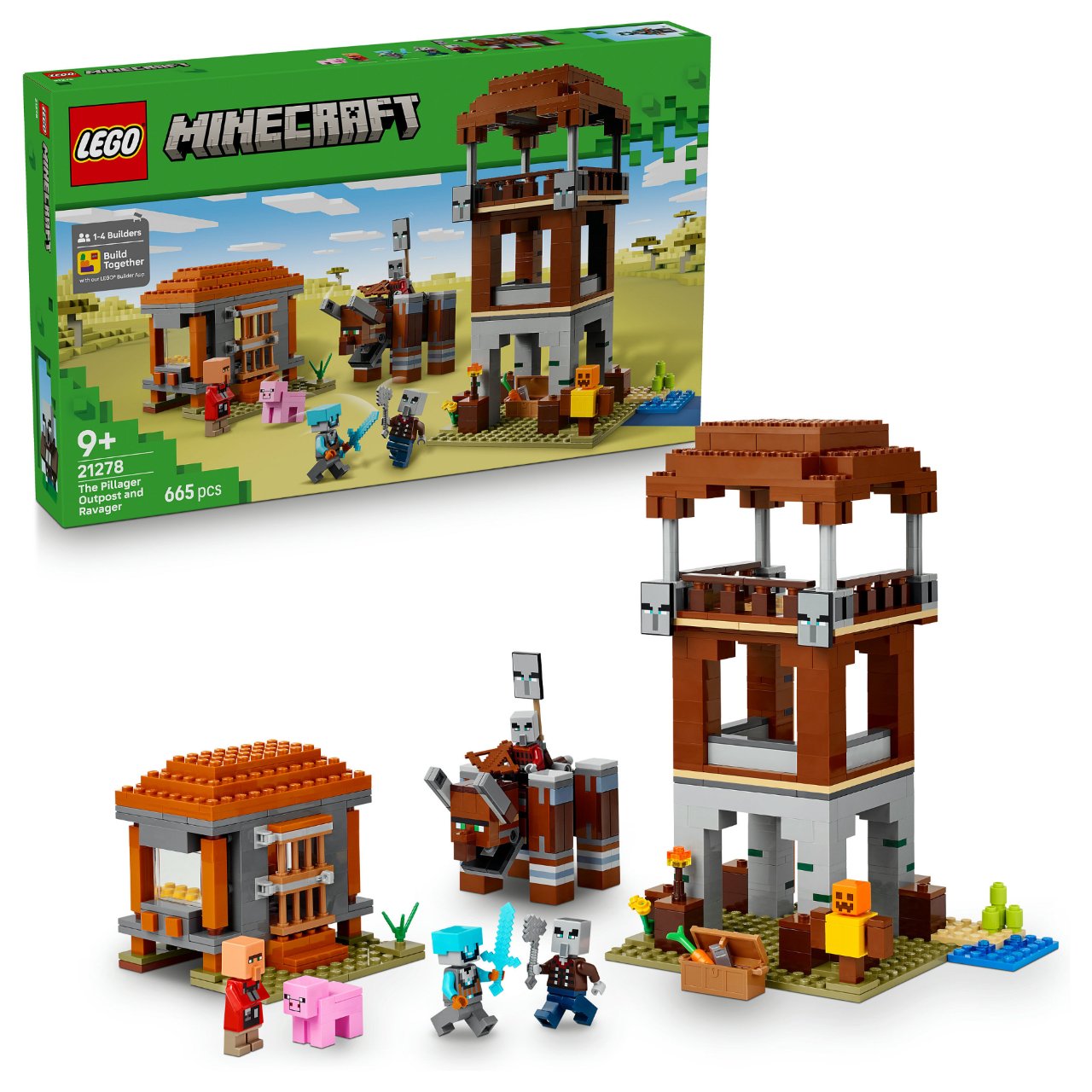 LEGO 21278 Minecraft Ein Verwster am Plnderer-Auenposten