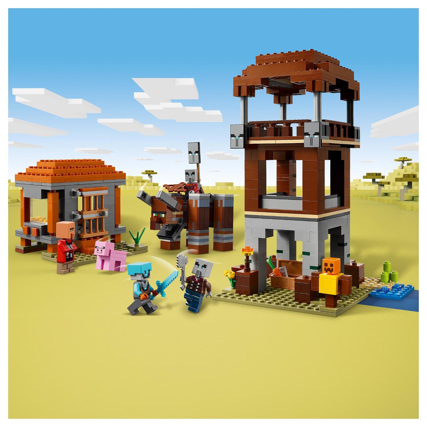 LEGO 21278 Minecraft Ein Verwster am Plnderer-Auenposten