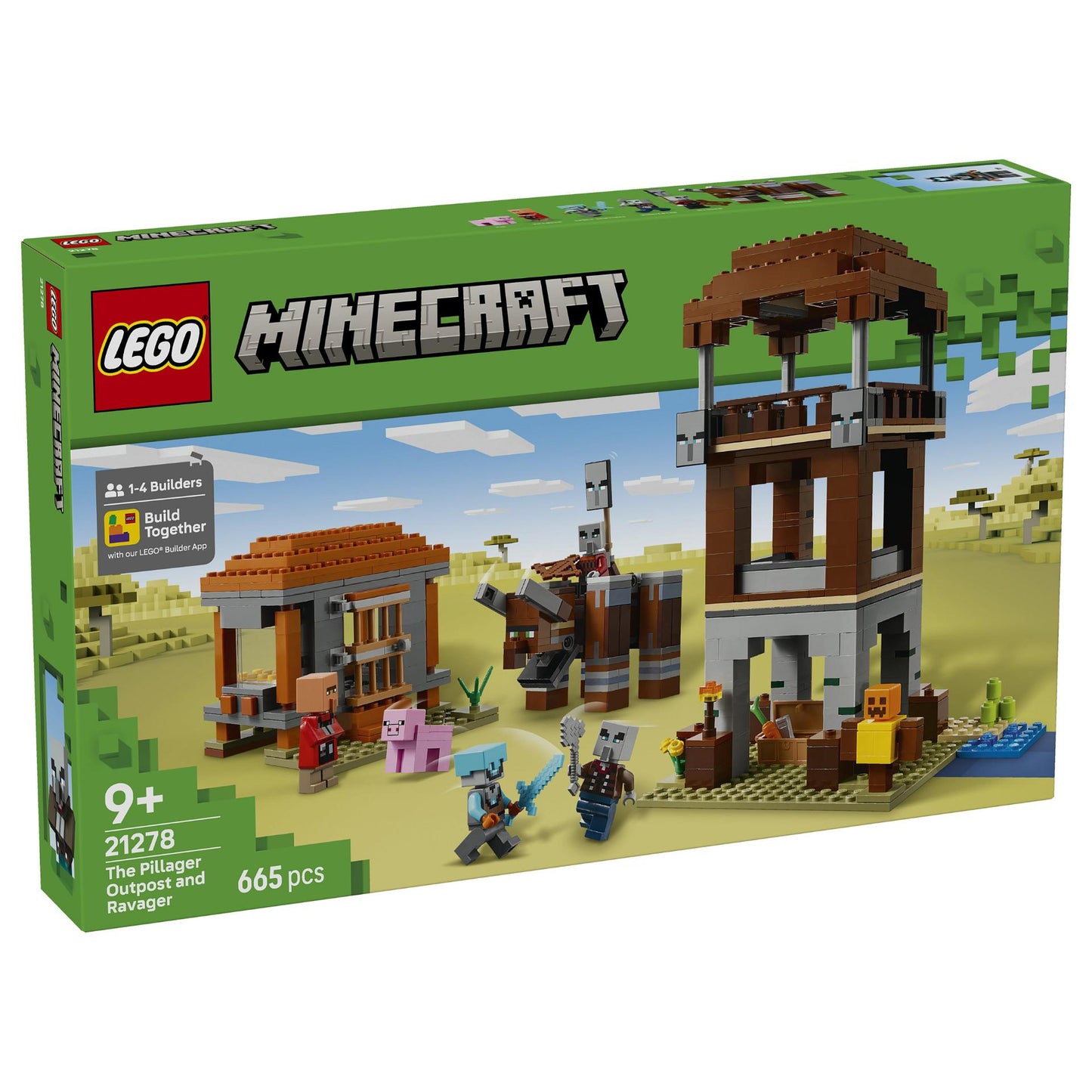 LEGO 21278 Minecraft Ein Verwster am Plnderer-Auenposten