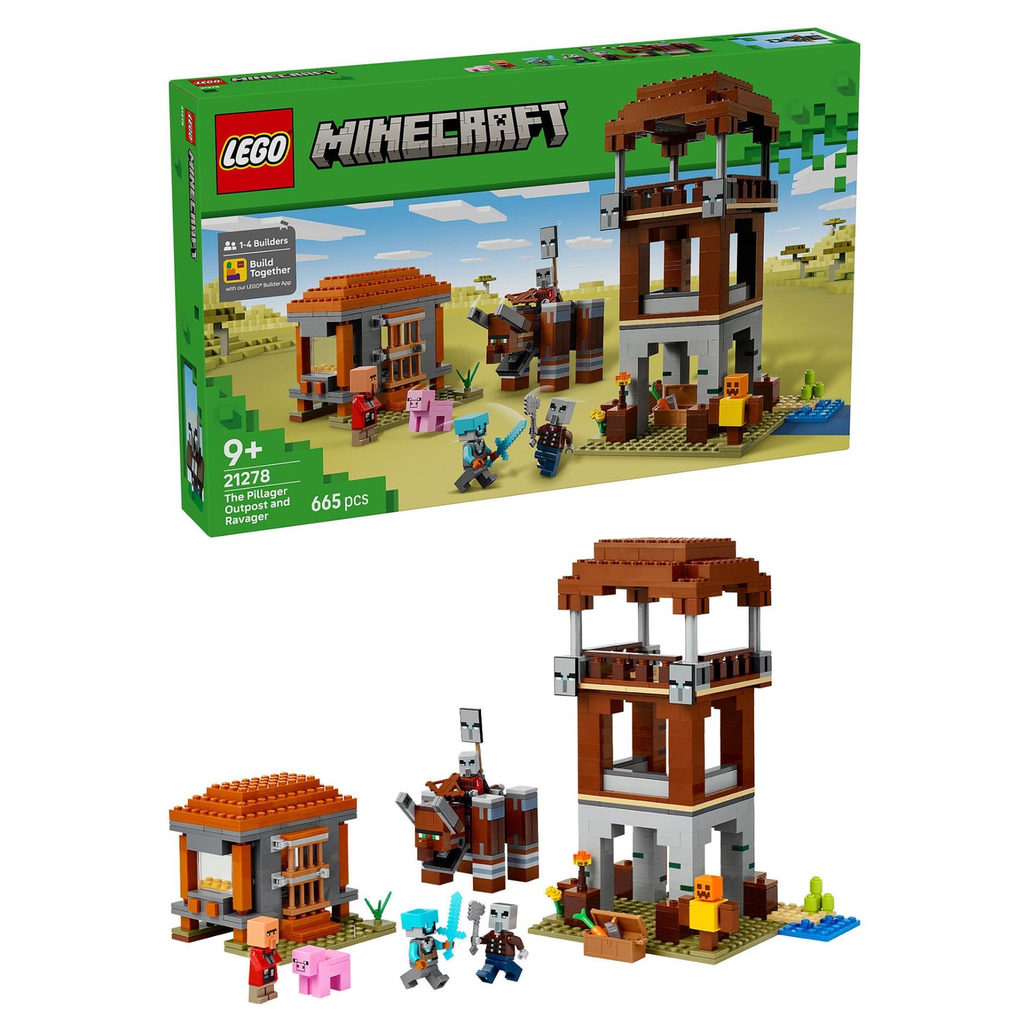 LEGO 21278 Minecraft Ein Verwster am Plnderer-Auenposten
