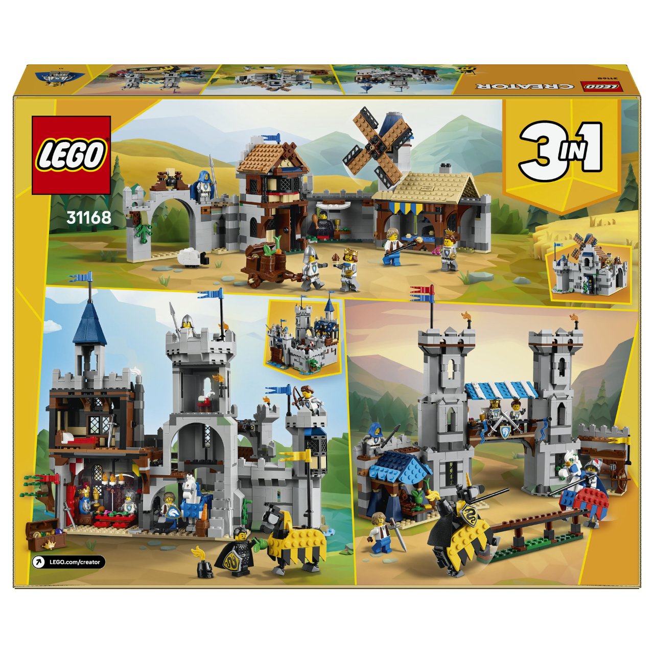 LEGO 31168 Creator 3-in-1 Ritterburg im Mittelalter