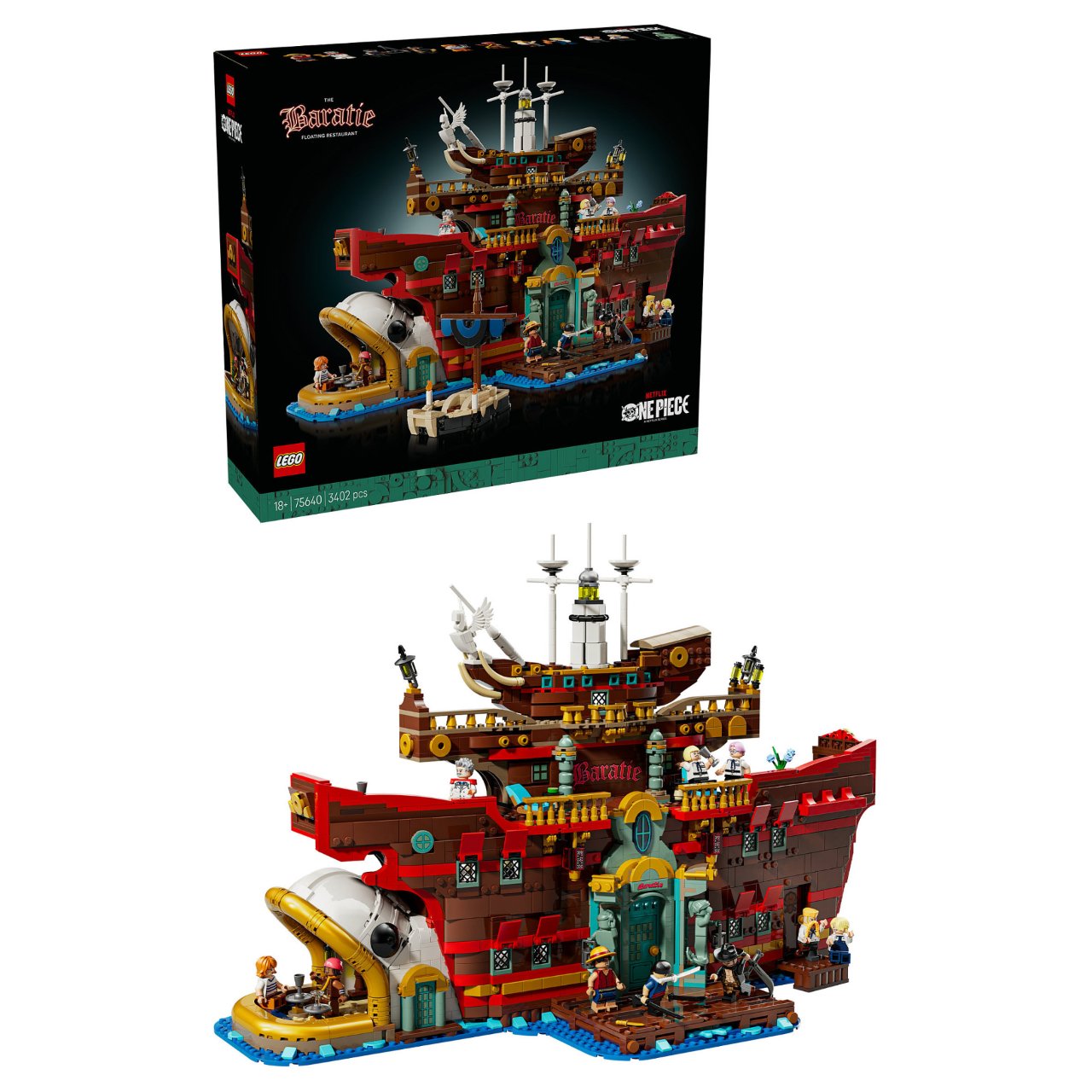 LEGO 75640 One Piece Barati, das Schwimmende Restaurant