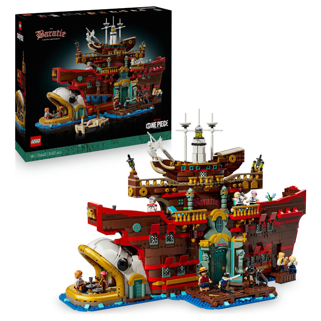 LEGO 75640 One Piece Barati, das Schwimmende Restaurant