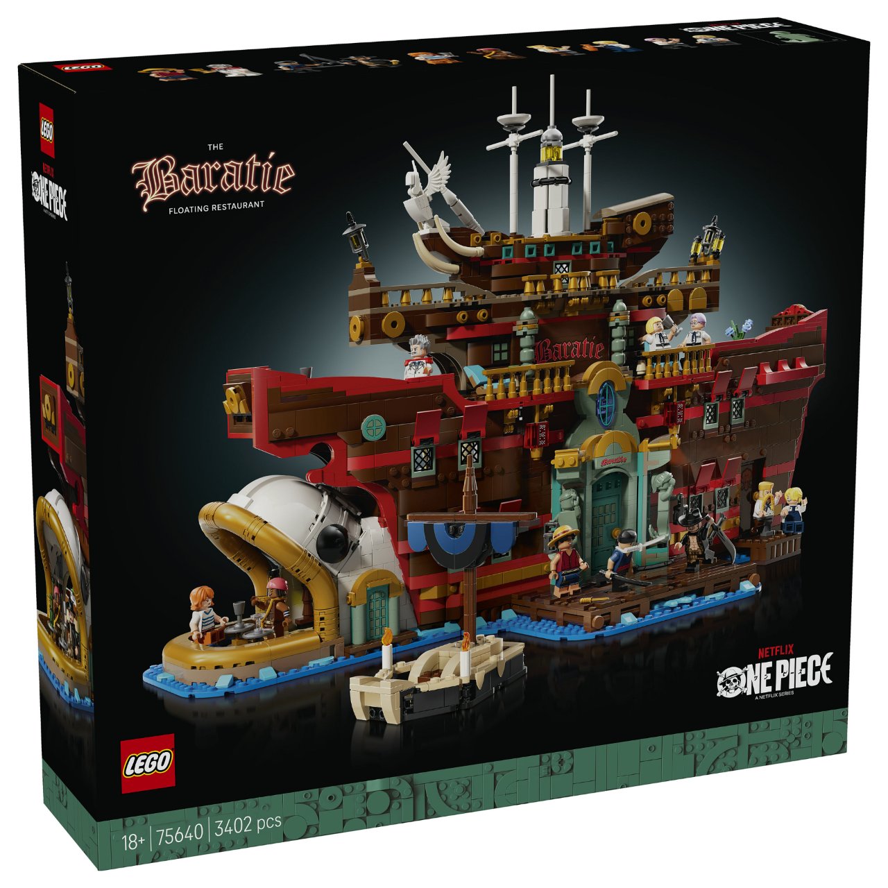 LEGO 75640 One Piece Barati, das Schwimmende Restaurant