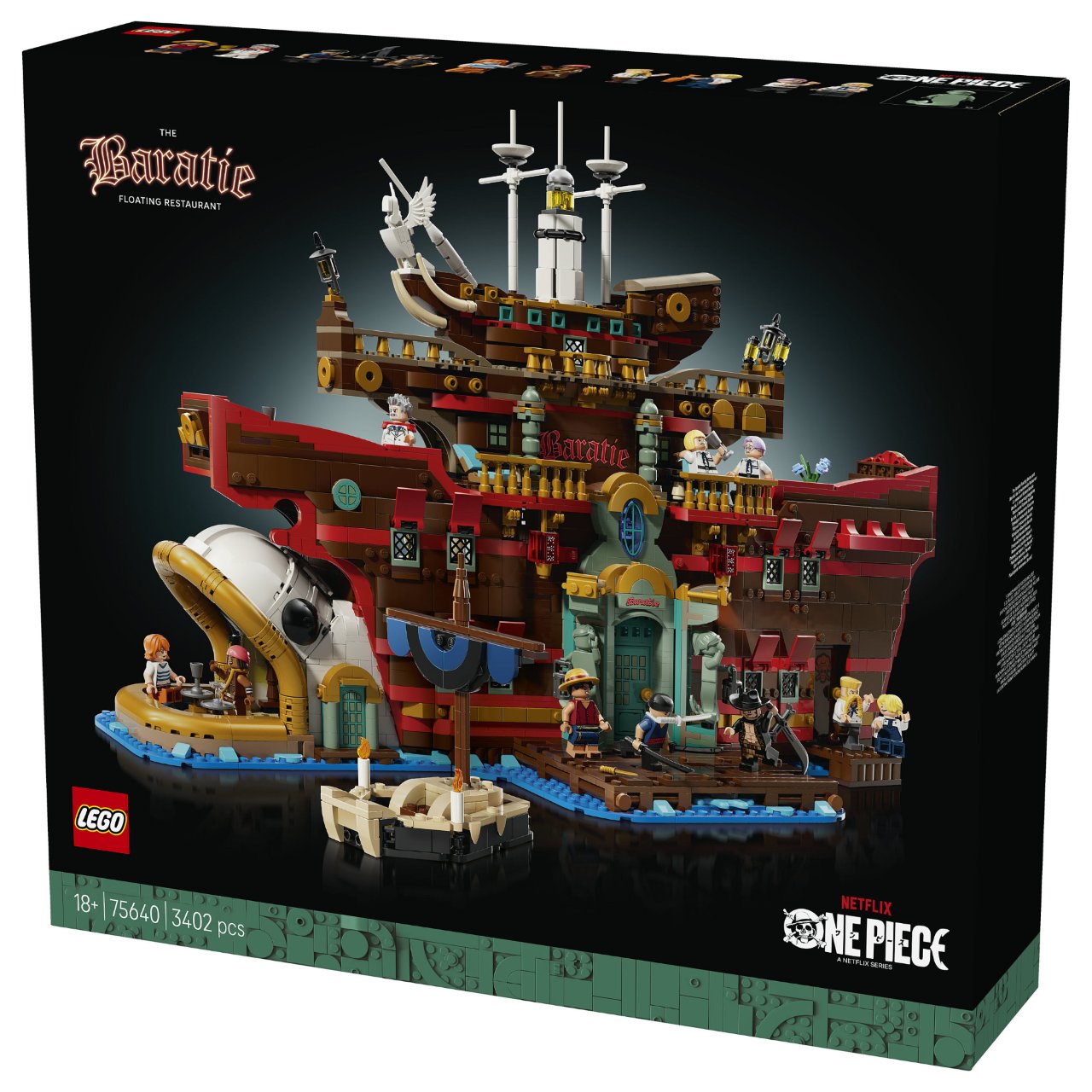 LEGO 75640 One Piece Barati, das Schwimmende Restaurant