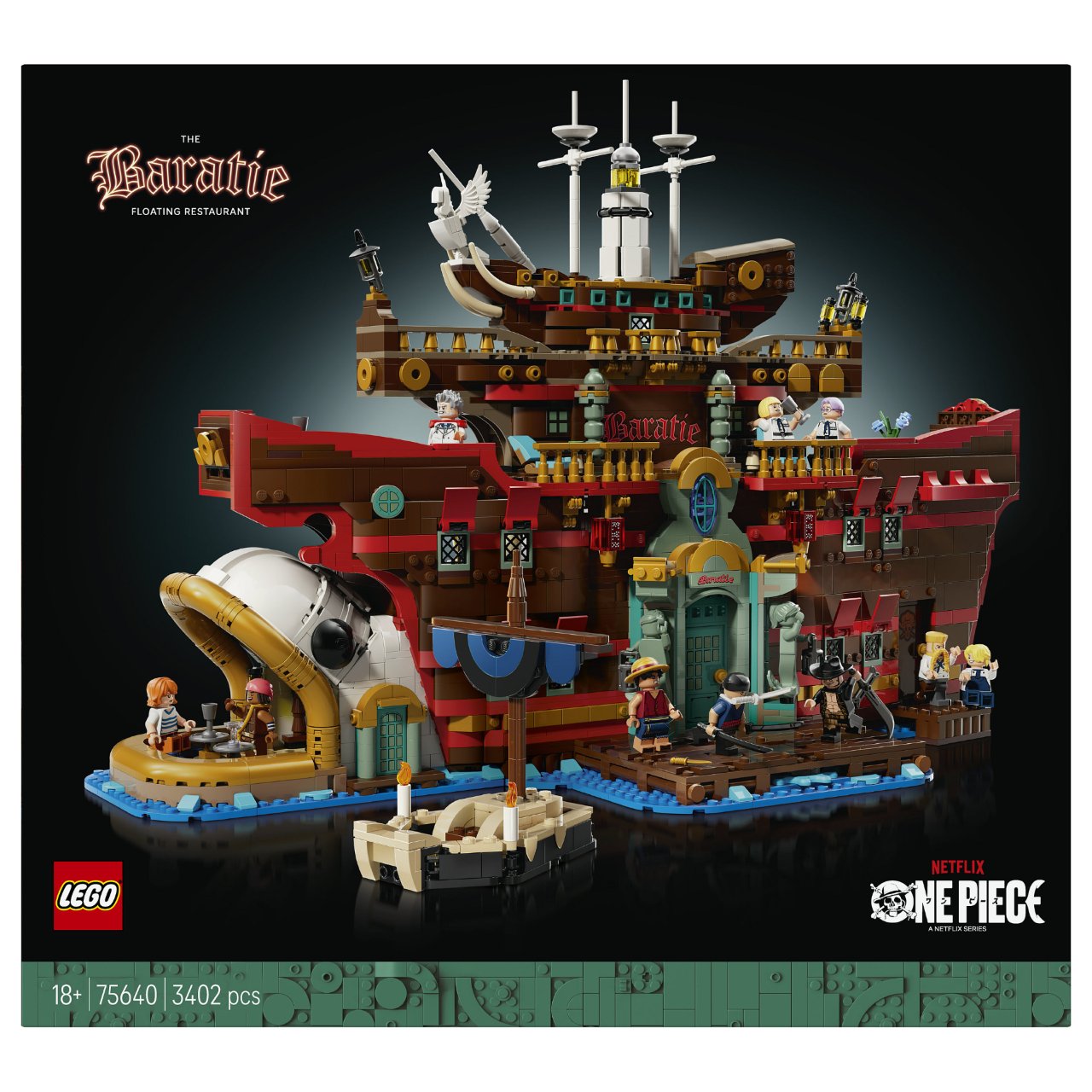 LEGO 75640 One Piece Barati, das Schwimmende Restaurant