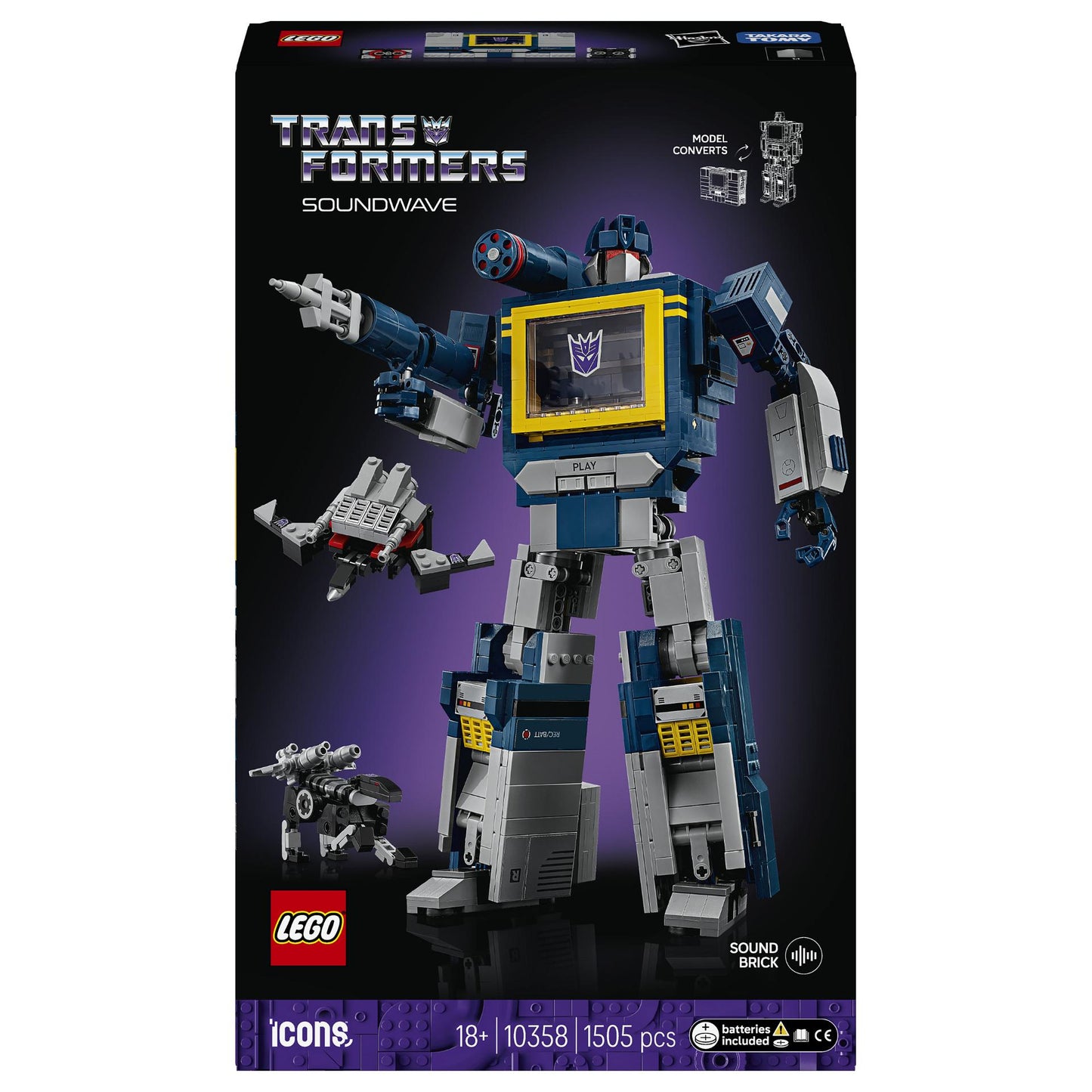 LEGO 10358 Icons Transformers: Soundwave