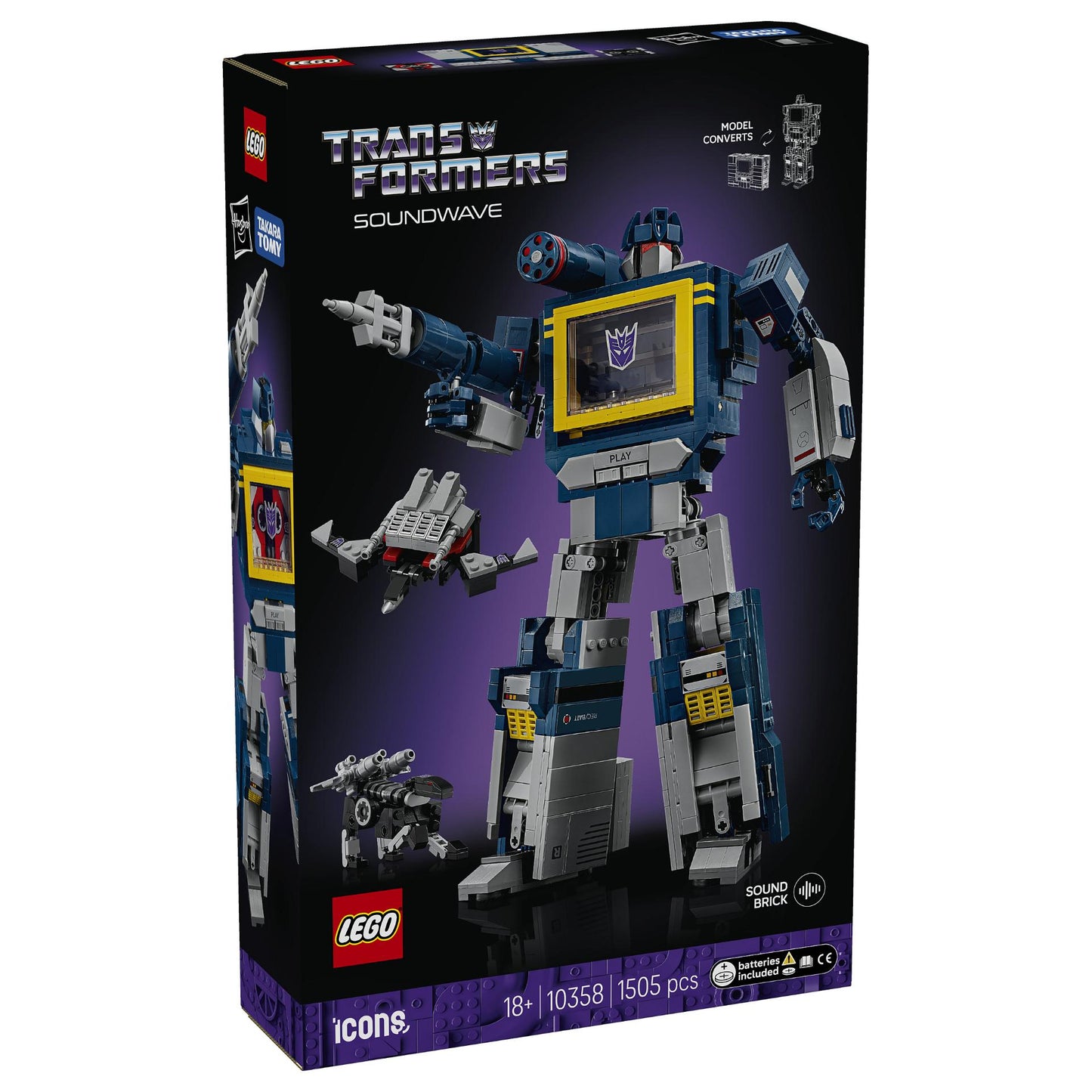 LEGO 10358 Icons Transformers: Soundwave