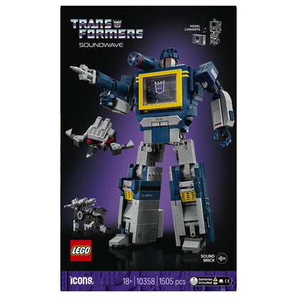 LEGO 10358 Icons Transformers: Soundwave