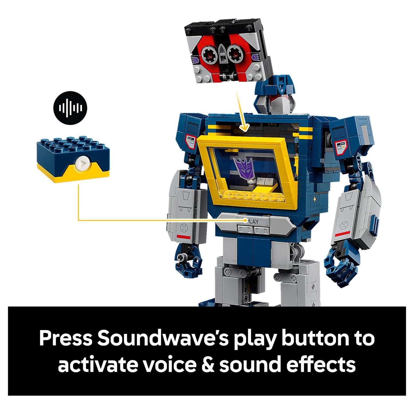 LEGO 10358 Icons Transformers: Soundwave