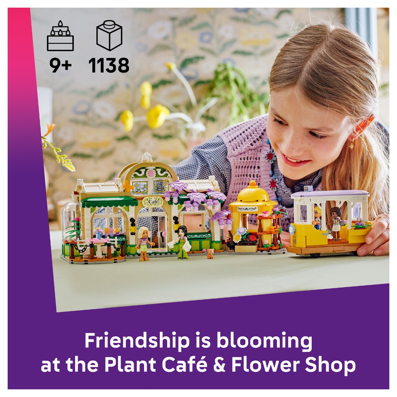 LEGO 42671 Friends Pflanzencaf und Blumenkiosk