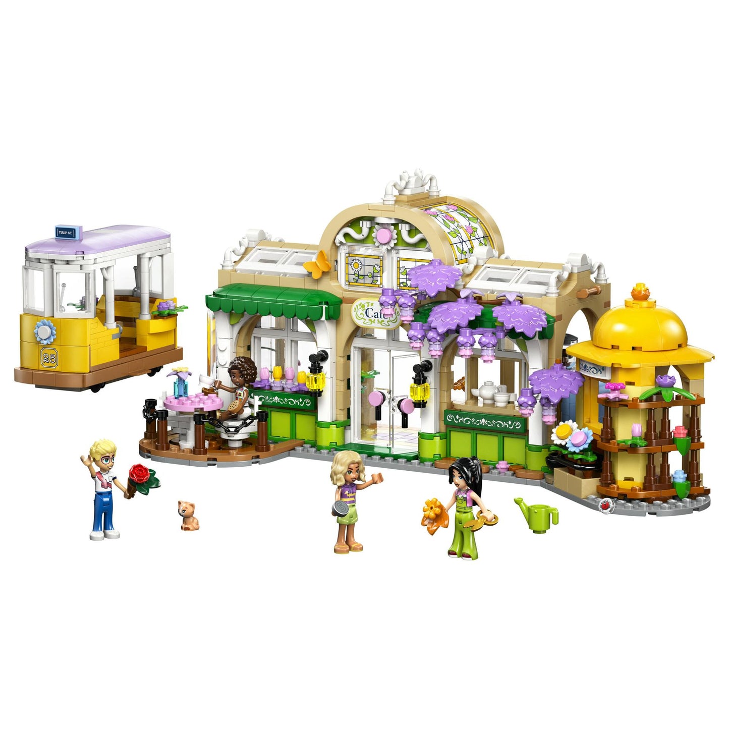 LEGO 42671 Friends Pflanzencaf und Blumenkiosk
