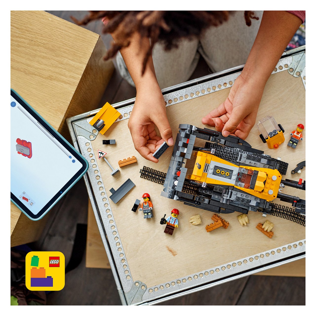 LEGO 60466 City Gelber Bulldozer mit Frontlader