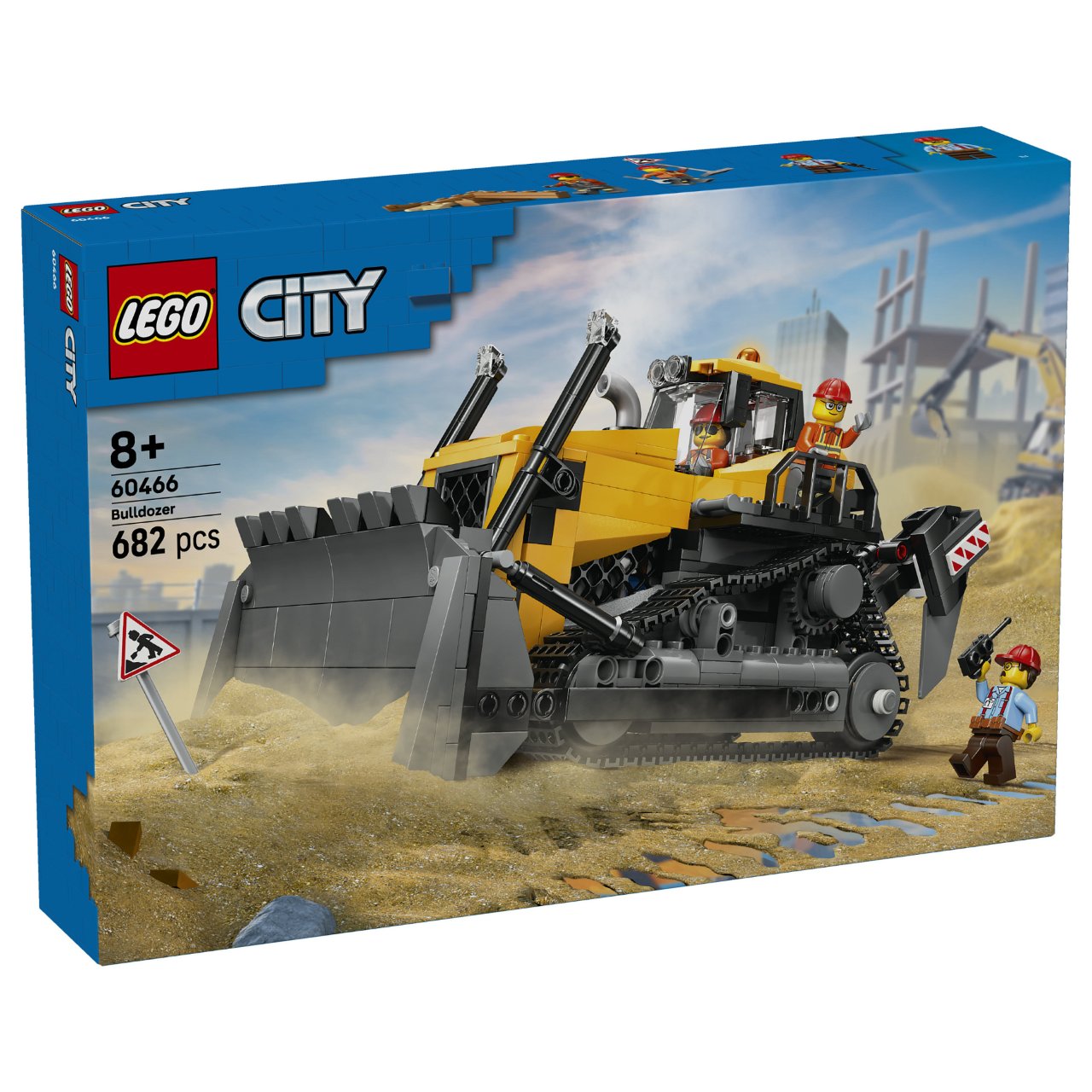 LEGO 60466 City Gelber Bulldozer mit Frontlader