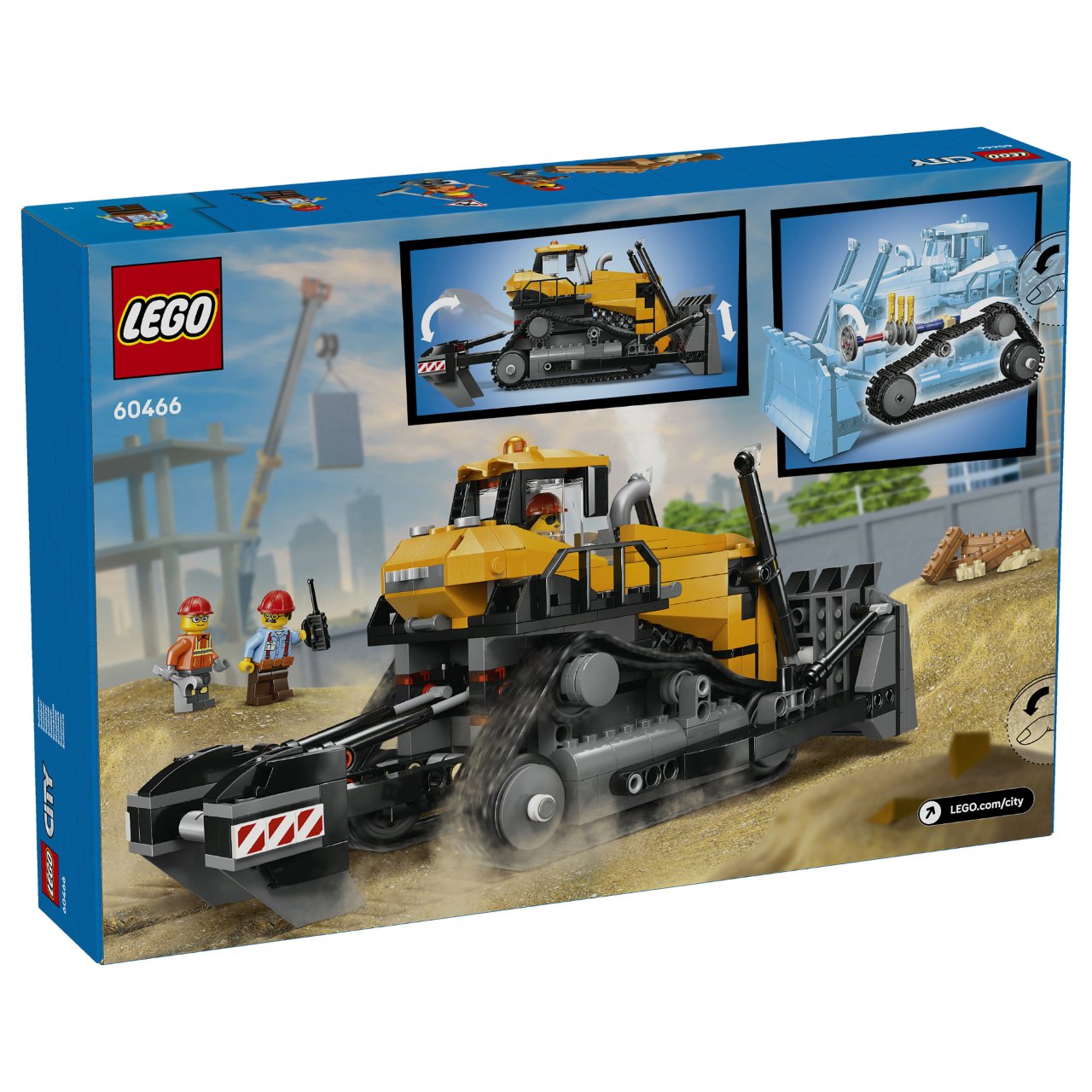 LEGO 60466 City Gelber Bulldozer mit Frontlader